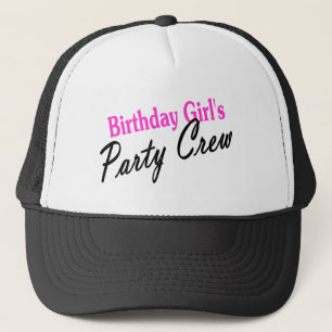Birthday Girls Party Crew Trucker Hat