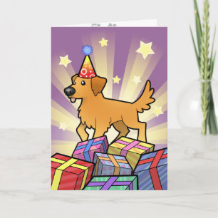 Birthday Golden Retriever Card