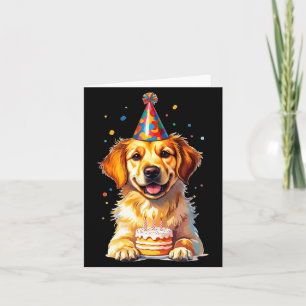 Birthday Golden Retriever, Party Dog  Card