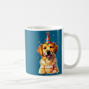 Birthday Golden Retriever, Party Dog Coffee Mug