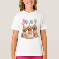 Birthday Goldendoodle Dogs Birthday Cake