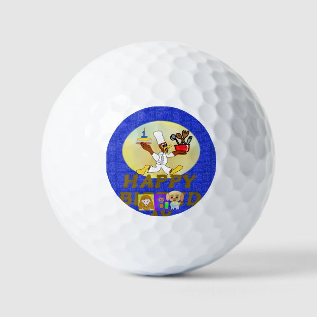 Birthday  golf balls (Front)