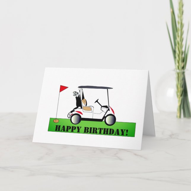 Birthday golf card (Front)
