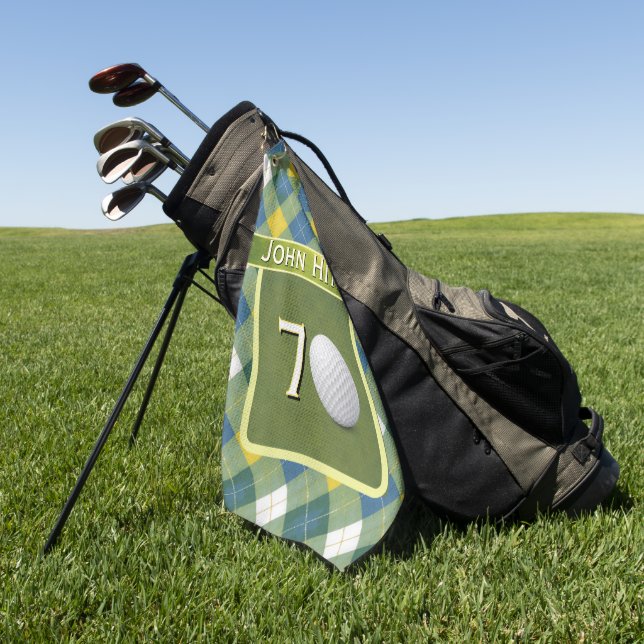  Birthday Golf / Golfing / Golfer Theme Towel (Green)