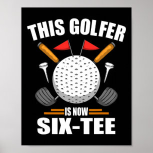 Birthday Golf Shirts For Men 60th Year Old Golfer  Poster
