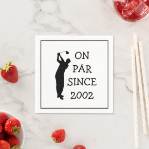 Birthday Golfer Funny 21st happy Dad Par Napkin