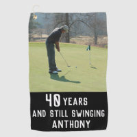 Birthday Golfer Funny 40th happy Dad Par Photo