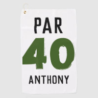Birthday Golfer Funny 40th happy son Par