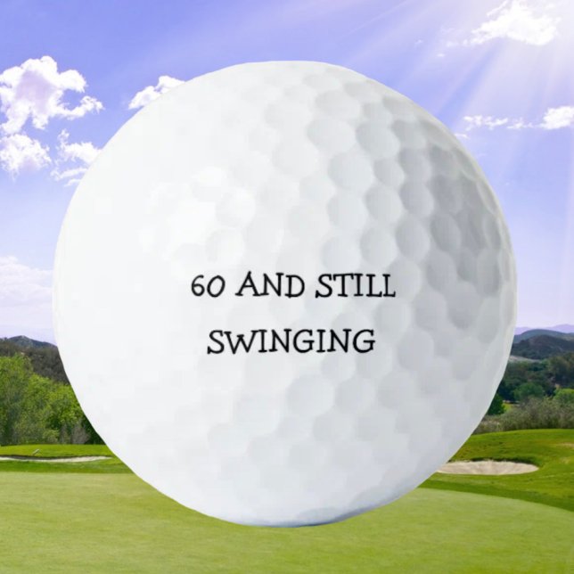 Birthday Golfer Funny 60th happy Dad Golf Balls (Creator Uploaded)