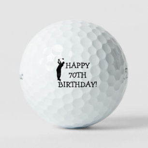 Birthday Golfer Funny 70th happy Dad Golf Balls