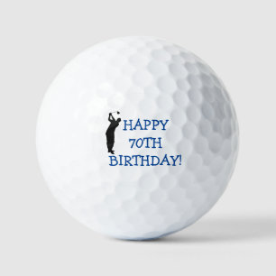 Birthday Golfer Funny 70th happy Dad Golf Balls