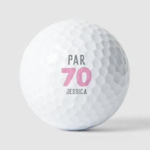Birthday Golfer Funny 70th happy Mom Par Golf Balls