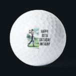 Birthday Golfer Funny 80th happy Dad Golf Balls<br><div class="desc">Happy 80th birthday! Funny 80th birthday quote. Perfect for dad,  grandad,  stepdad. Golfer gift idea. Personalize it with a name.</div>