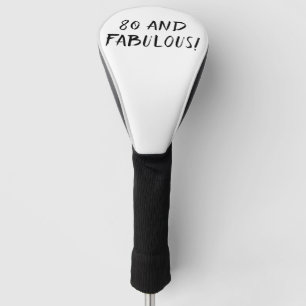 Birthday Golfer Funny 80th happy Dad Golf Head Cover