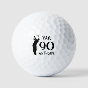Birthday Golfer Funny 90th happy Dad Golf Balls