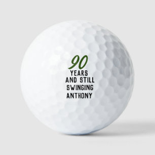 Birthday Golfer Funny 90th happy Dad Par Golf Balls