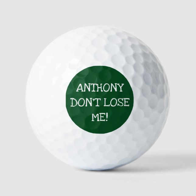 Birthday Golfer Funny 90th happy Dad Par Humour Golf Balls (Front)