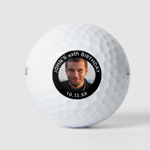 Birthday Golfer Photo Age Golf Balls