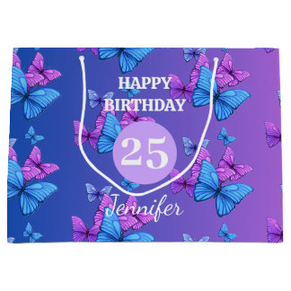Birthday gradient Gift Bag | Gift Bag 