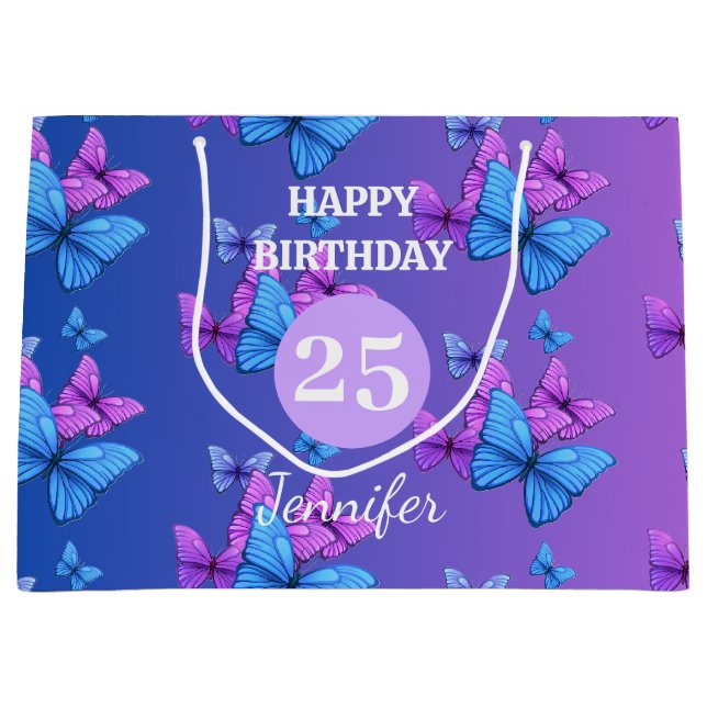 Birthday gradient Gift Bag | Gift Bag  (Front)