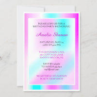 Birthday Graduate Pink Pastel Frame Custom Photo