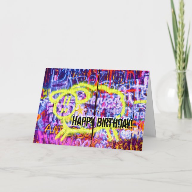 Birthday Graffiti Sheep 2 Card (Front)