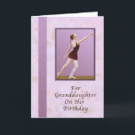 Birthday, Granddaughter, Ballerina Card<br><div class="desc">This adorable ballerina strikes a classic pose on this birthday greeting card.</div>