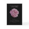 Birthday, Granddaughter, Pink Rose on Black