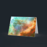 Birthday Granddaughter - The Omega Nebula Card<br><div class="desc">Galaxies, Stars and Nebulae series Like the fury of a raging sea, this bubbly ocean of glowing hydrogen, oxygen, and sulphur gas lies in the extremely massive and luminous molecular nebula Messier 17. This Hubble photograph captures a small region within Messier 17 (M17), a hotbed of star formation. M17, also...</div>