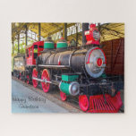 Birthday Grandson. Jigsaw Puzzle<br><div class="desc">Happy Birthday Grandson.Jigsaws Locomotives and Trains, These Jigsaws are made of sturdy cardboard and mounted on chipboard, these puzzles are printed in vivid and full colour. For hours of puzzle enjoyment, give a custom puzzle as a gift today! Size from: 11" x 14" (252 pieces) Up to: super size 20"...</div>