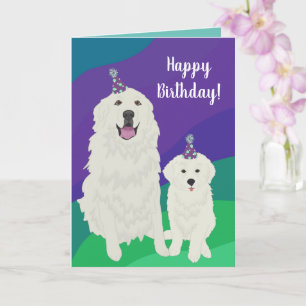 Birthday Great Pyrenees  Card