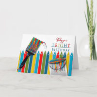 BIRTHDAY GREETING - BRIGHT - CONCEPT/Paintbrush