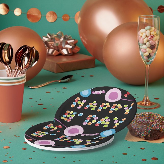 Birthday Greeting Candles Paper Plate (Creator Uploaded)