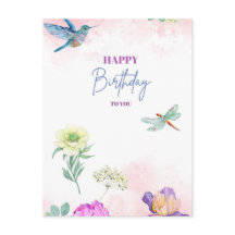 Birthday greeting card