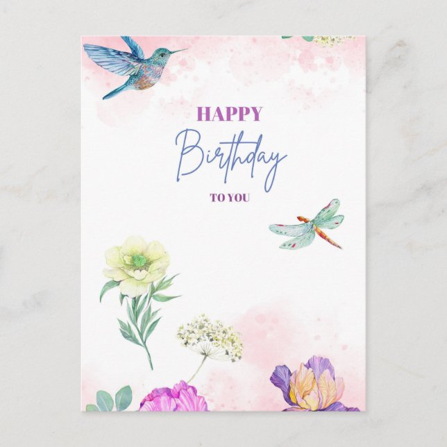 Birthday greeting card (Front)