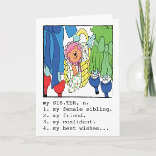 Birthday Greeting Card for Sister