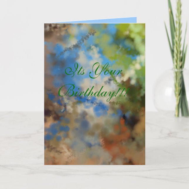 Birthday Greeting Card-Large Card (Front)