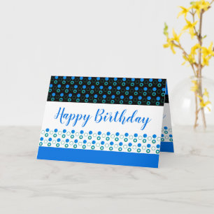 Birthday Greeting With Polka Dots Card