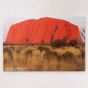 Birthday Greetings Ayers Rock Australia Jigsaw Puzzle