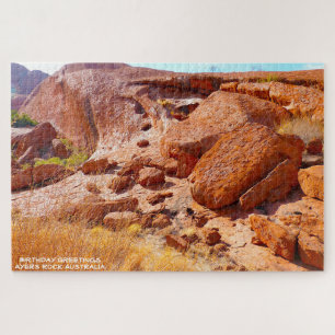Birthday Greetings Ayers Rock Australia Jigsaw Puzzle