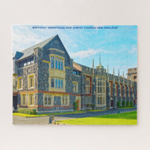 Birthday Greetings Christ Church New Zealand Jigsa Jigsaw Puzzle