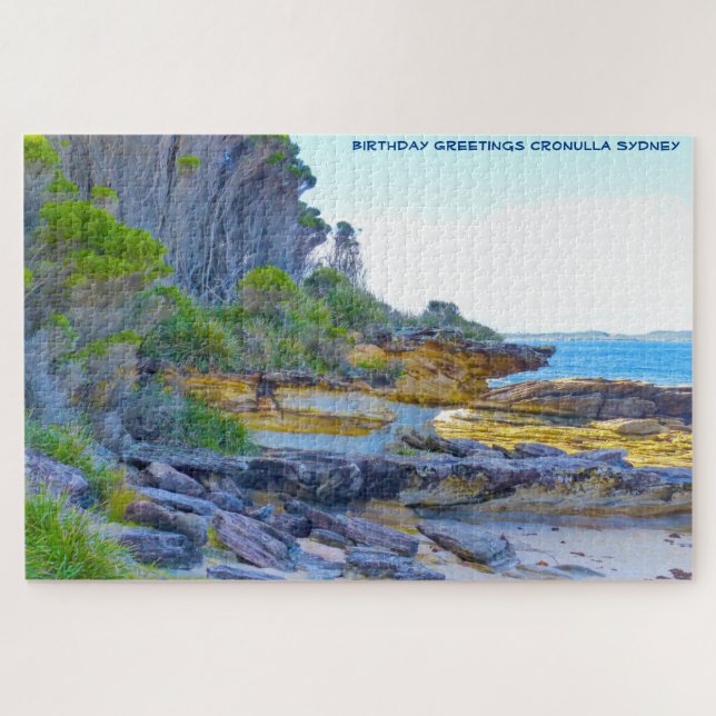 Birthday Greetings Cronulla Sydney Jigsaw Puzzle (Horizontal)