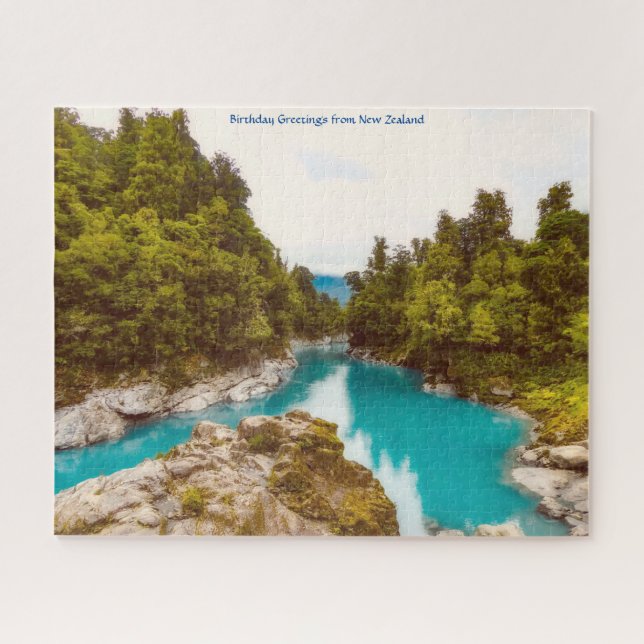 Birthday Greetings from New Zealand Jigsaw Puzzle (Horizontal)
