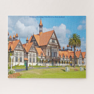 Birthday Greetings from Rotorua New Zealand Jigsaw Puzzle