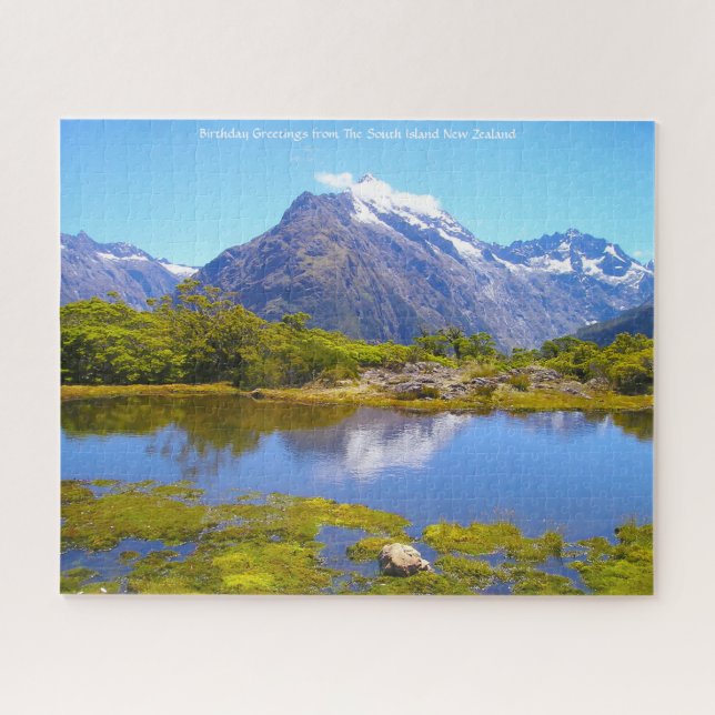 Birthday Greetings from The South Island Jigsaw Puzzle (Horizontal)