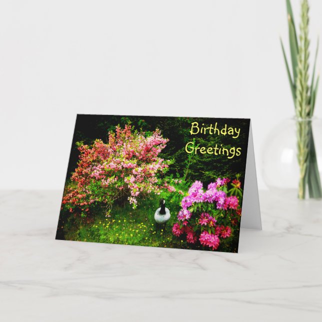 Birthday Greetings- Goose Card (Front)