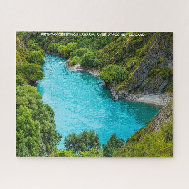 Birthday Greetings Kawarau River Otago Jigsaw Puzzle (Horizontal)