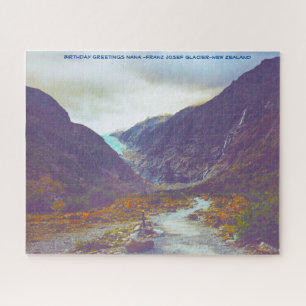 Birthday Greetings Nana -Franz Josef Glacier Jigsaw Puzzle