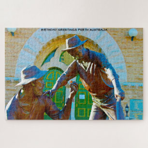 Birthday Greetings Perth Australia Jigsaw Puzzle
