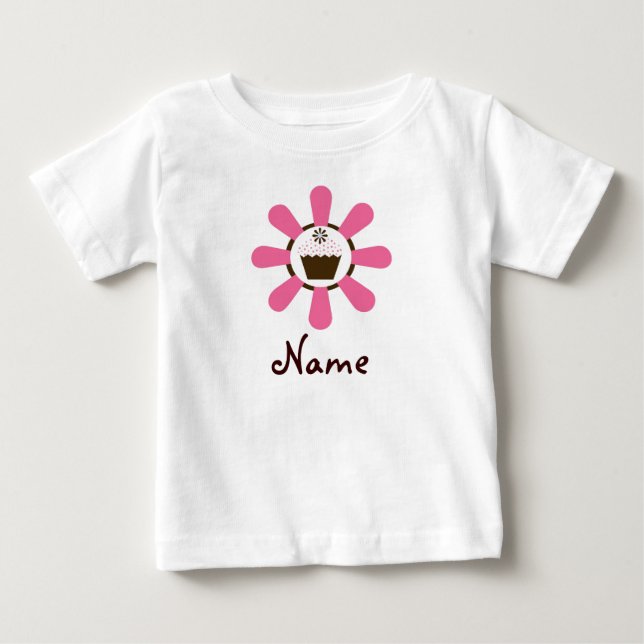 "Birthday Gril" Cupcake T-shirt (Front)